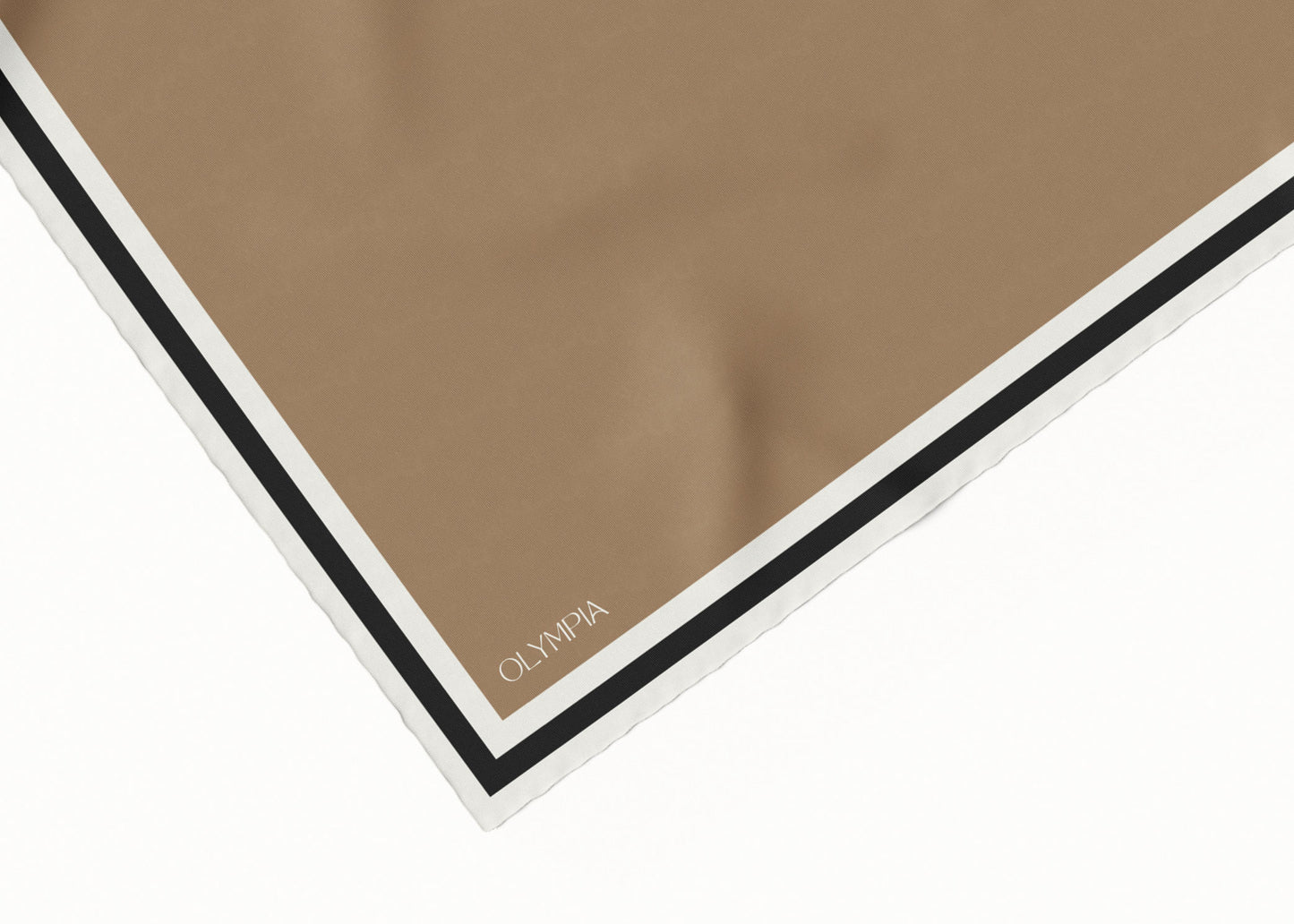 Grace Tobacco/Dove/Coal Silk Scarf - 89x89cm