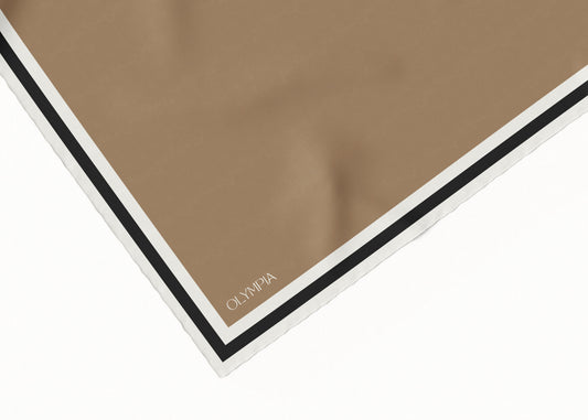 Grace Tobacco/Dove/Coal Silk Scarf - 89x89cm