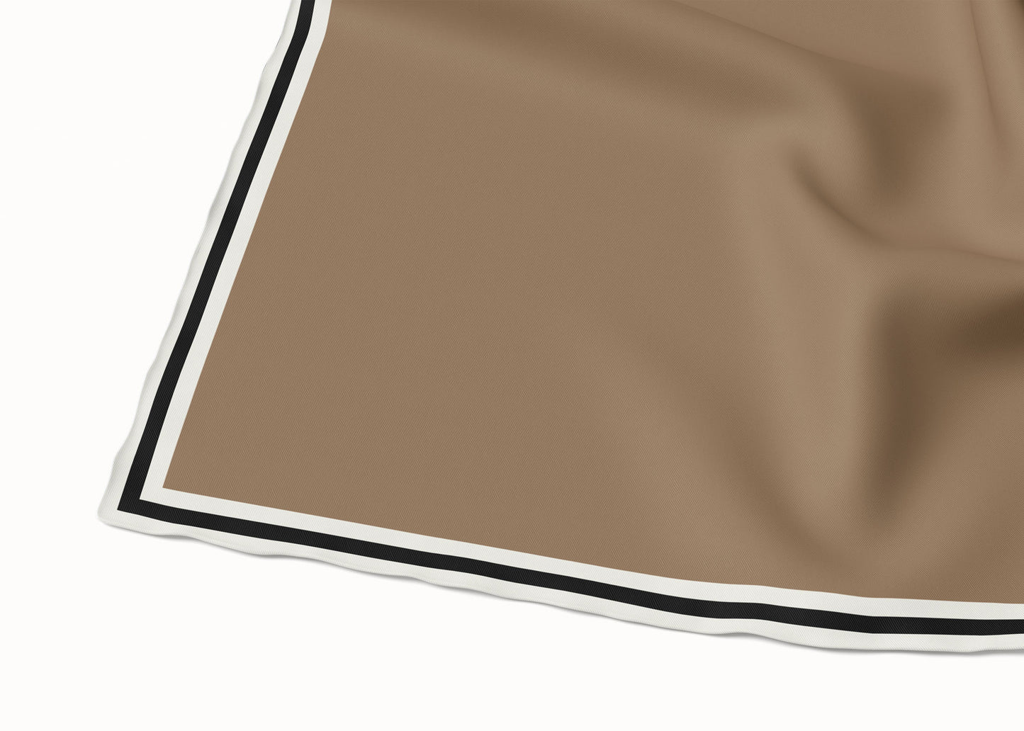 Grace Tobacco/Dove/Coal Silk Scarf - 89x89cm