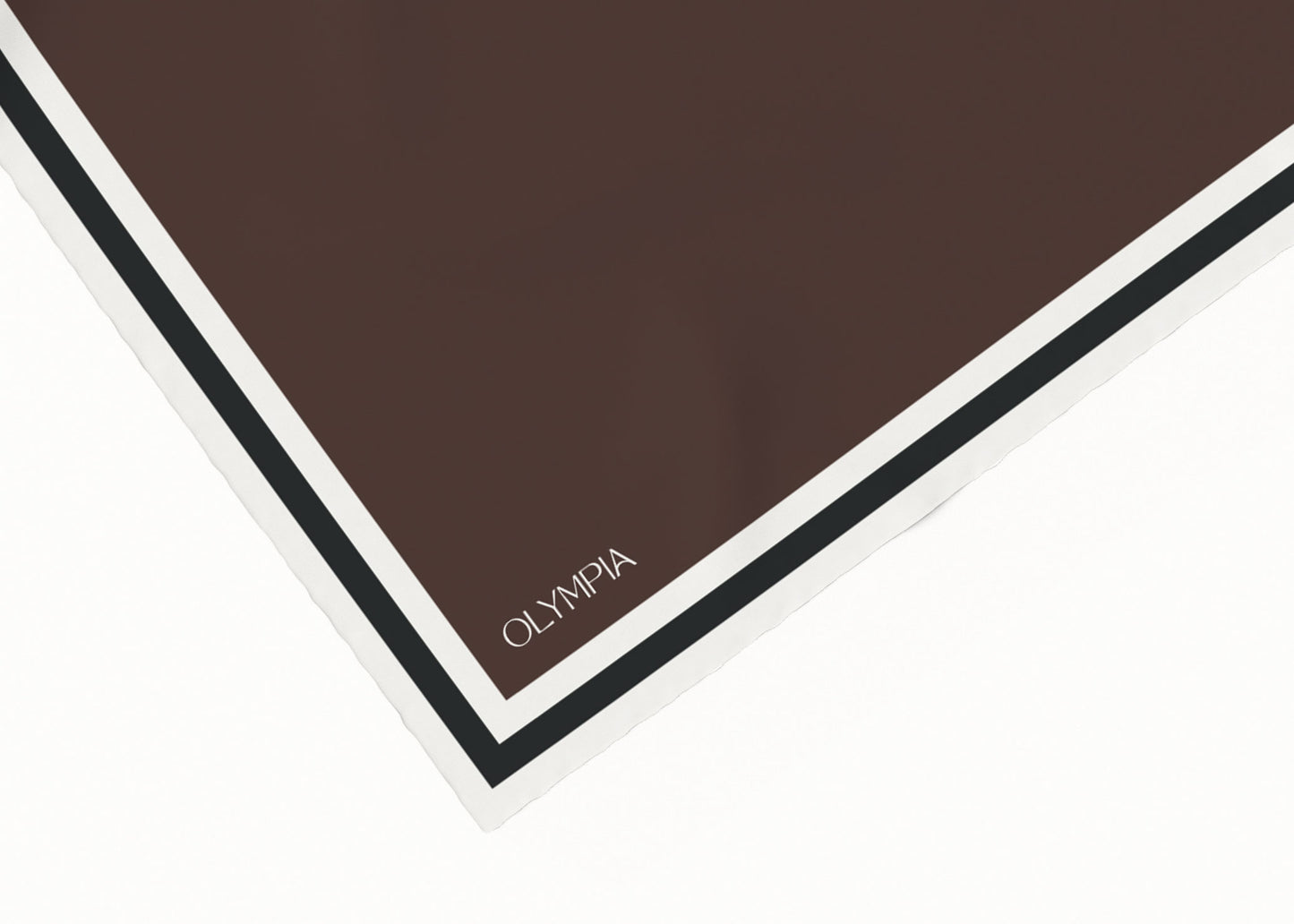 Grace Cocoa/Snow/Coal Silk Cotton Scarf - 64x64cm