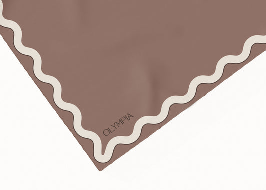 Sophie Mocha Mist Scarf - 54x54cm Silk Cotton