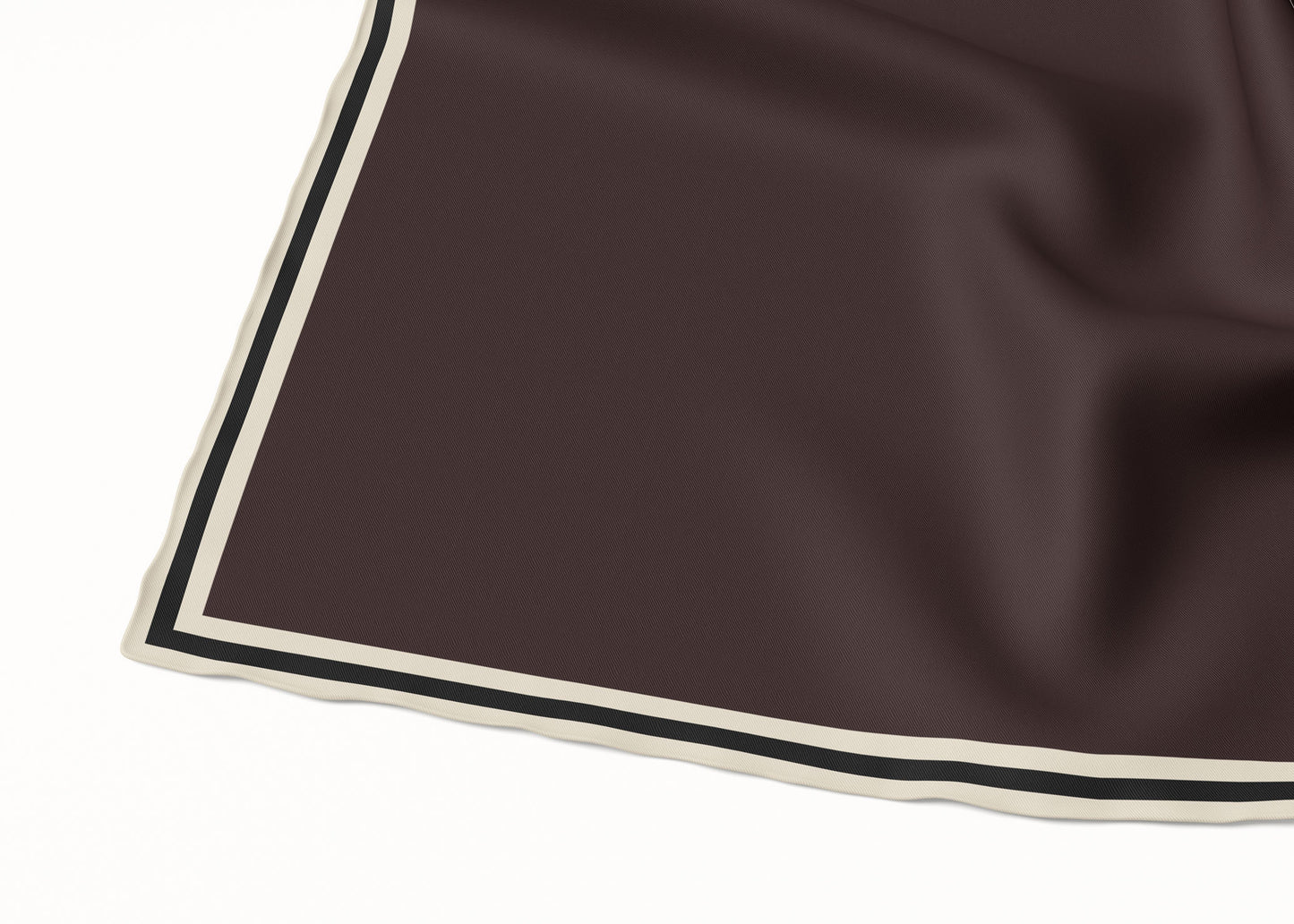 Grace Molé/Linen/Nero Silk Scarf - 89x89cm