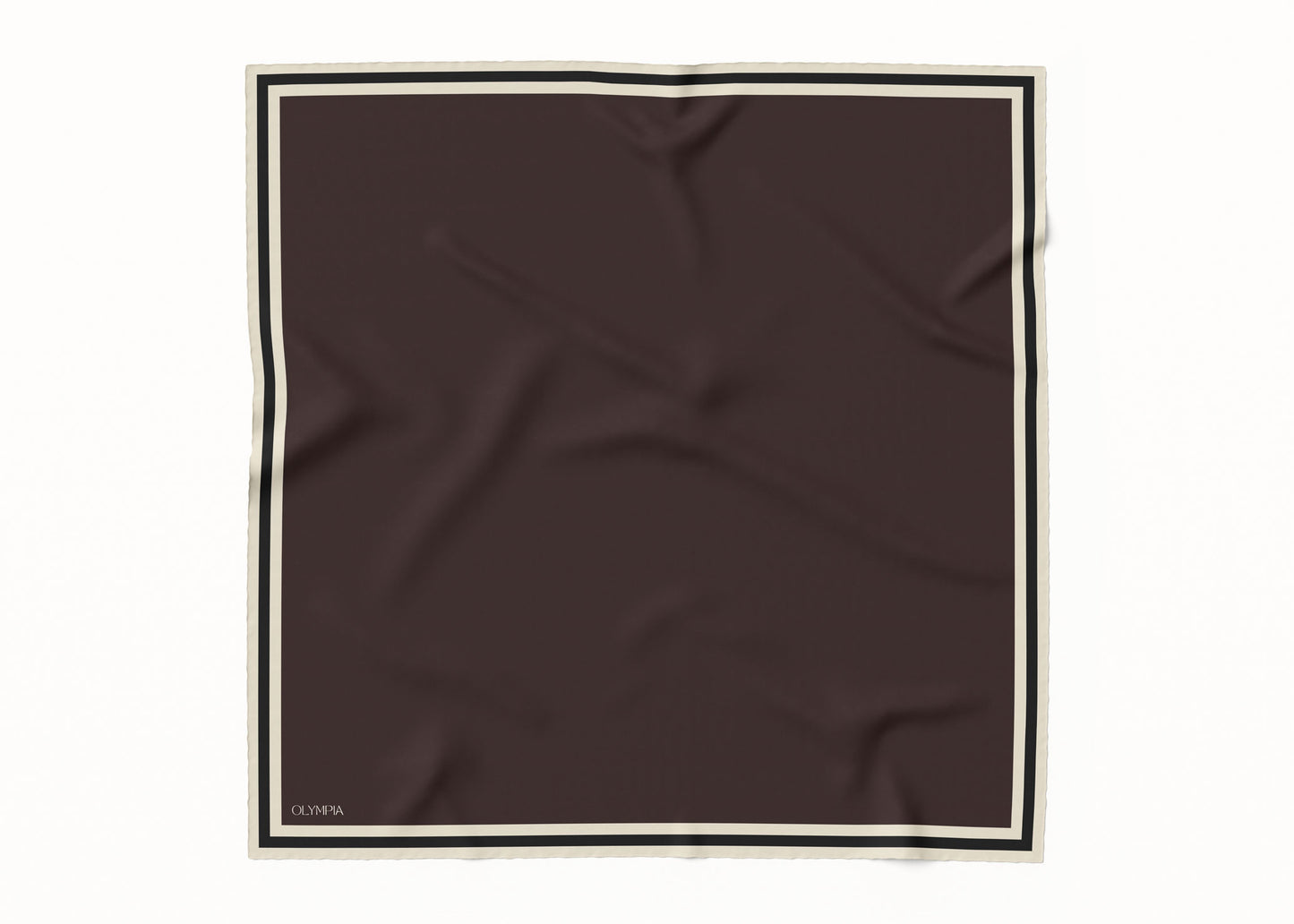Grace Molé/Linen/Nero Silk Scarf - 89x89cm