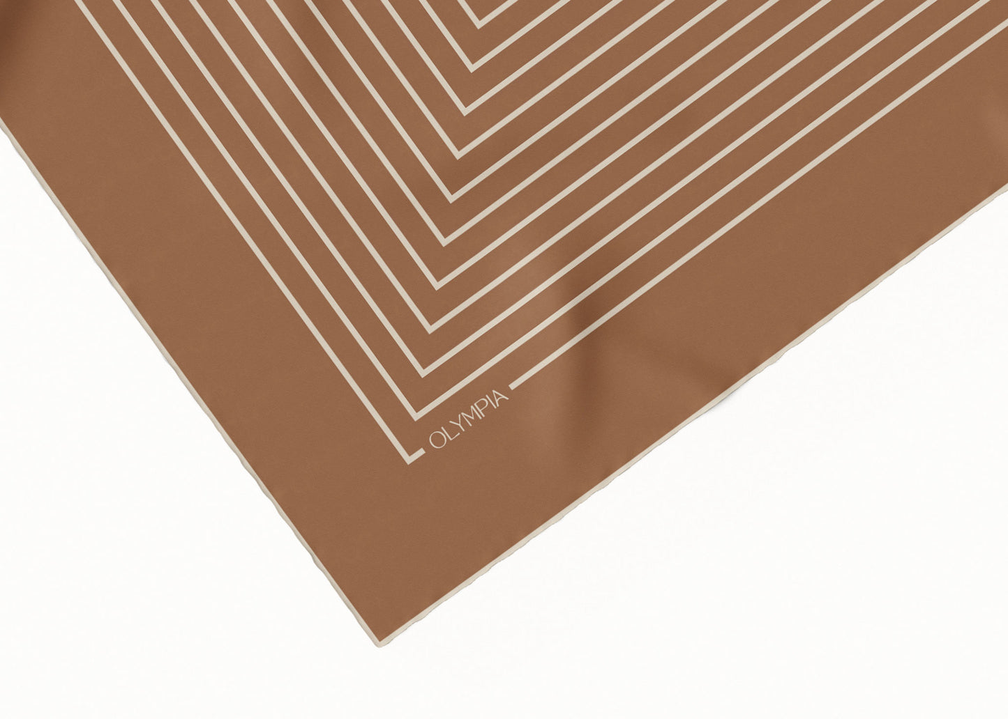 Chloe Tan/Sand Scarf - 89x89cm Silk Twill