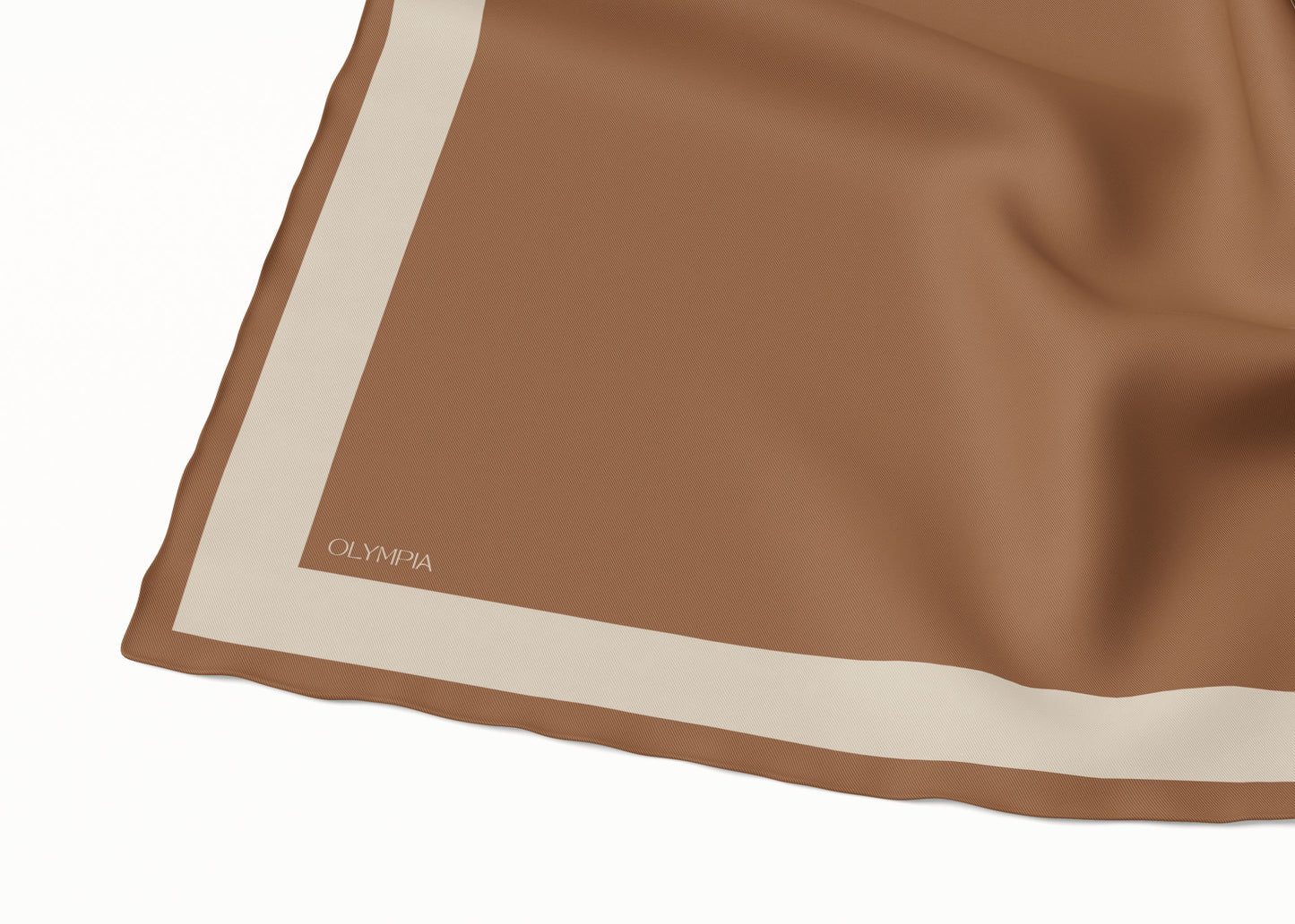 Imelda Tan/Sand Scarf - 89x89cm Silk Twill