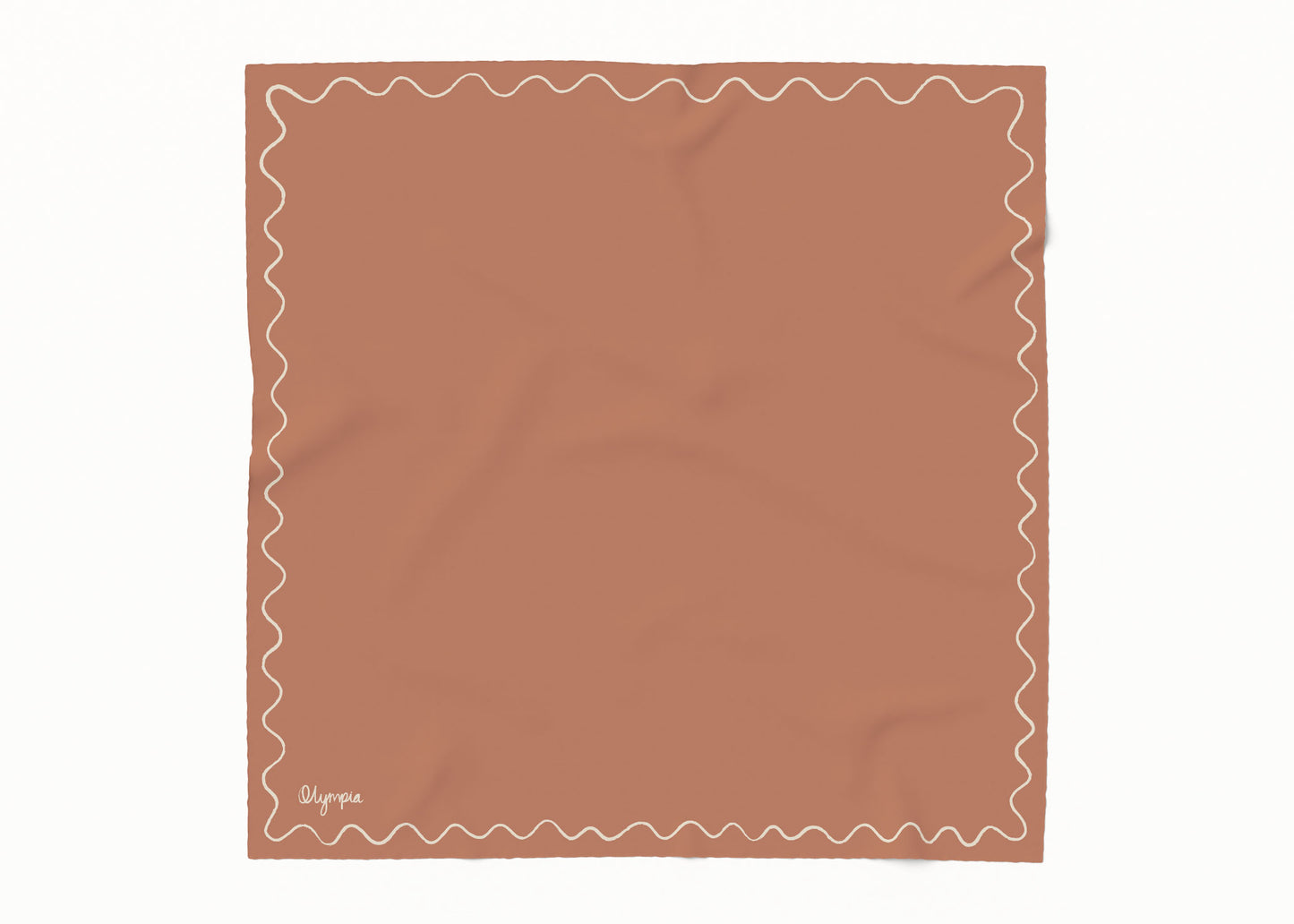 Emilia Copper Clay Scarf - 54x54cm Silk Cotton