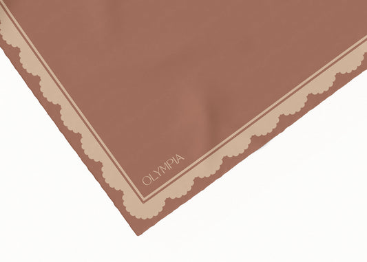 Florence Soft Clove Scarf - 54x54cm Silk Cotton