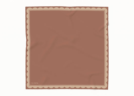 Florence Soft Clove Scarf - 54x54cm Silk Cotton