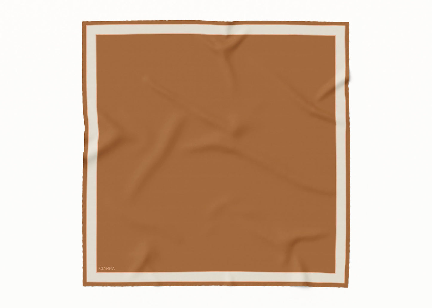 Delphine Iced Gingerbread Scarf - 89x89cm Silk Twill