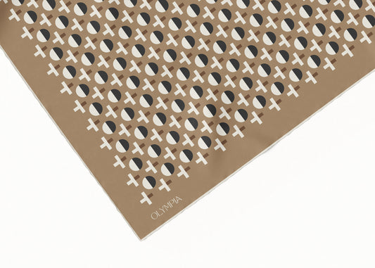 Coco Latte Scarf - 89x89cm Silk Twill