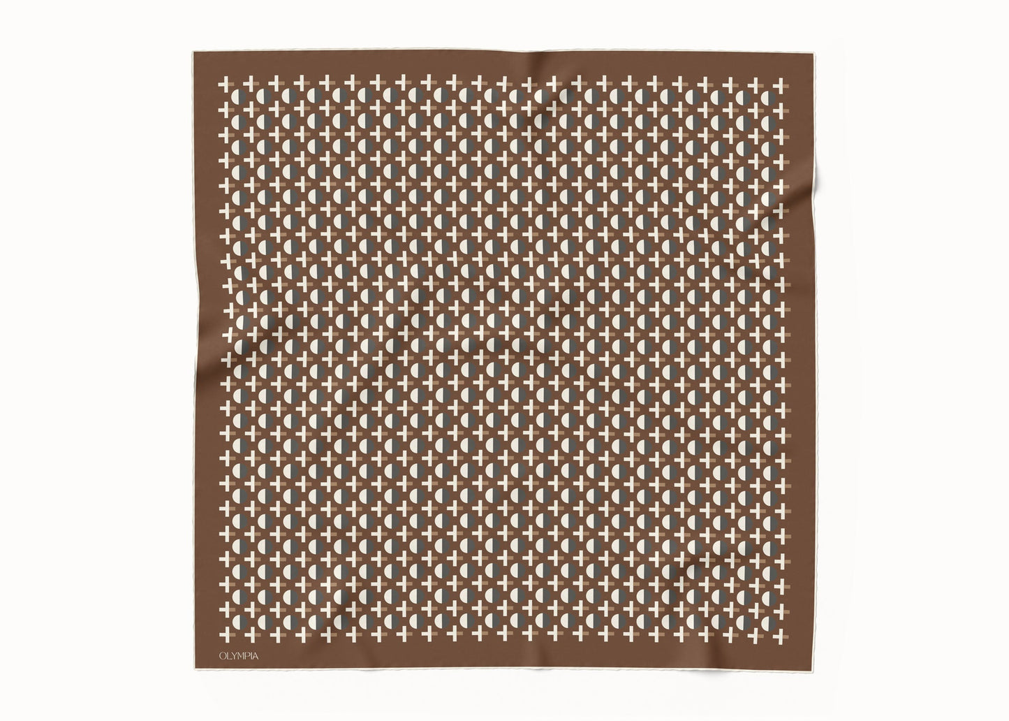 Coco Saddle Silk Scarf - 89x89cm - Print defect