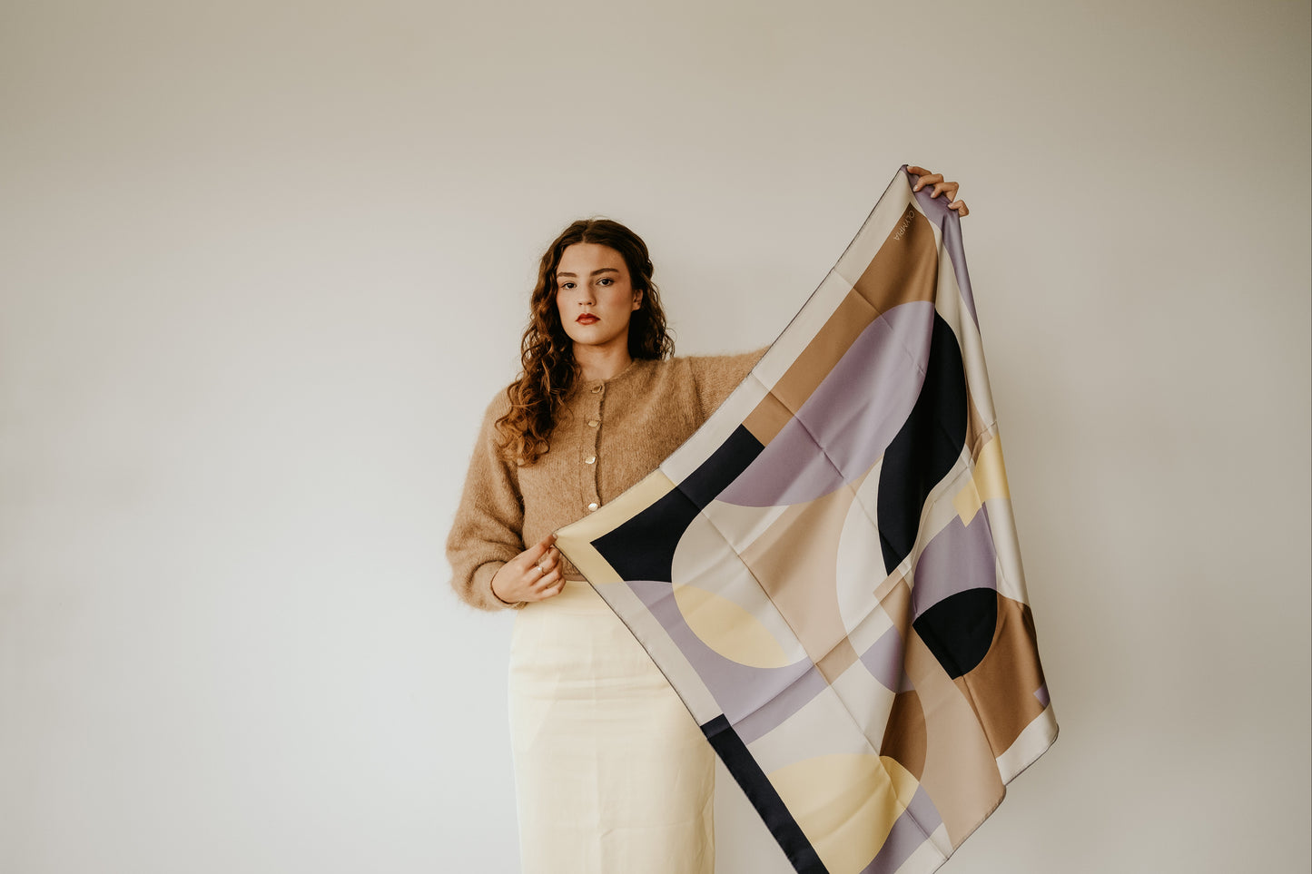 Melba Limoncello Spritz Scarf - 89x89cm Silk Twill - Limited Edition (NZ)