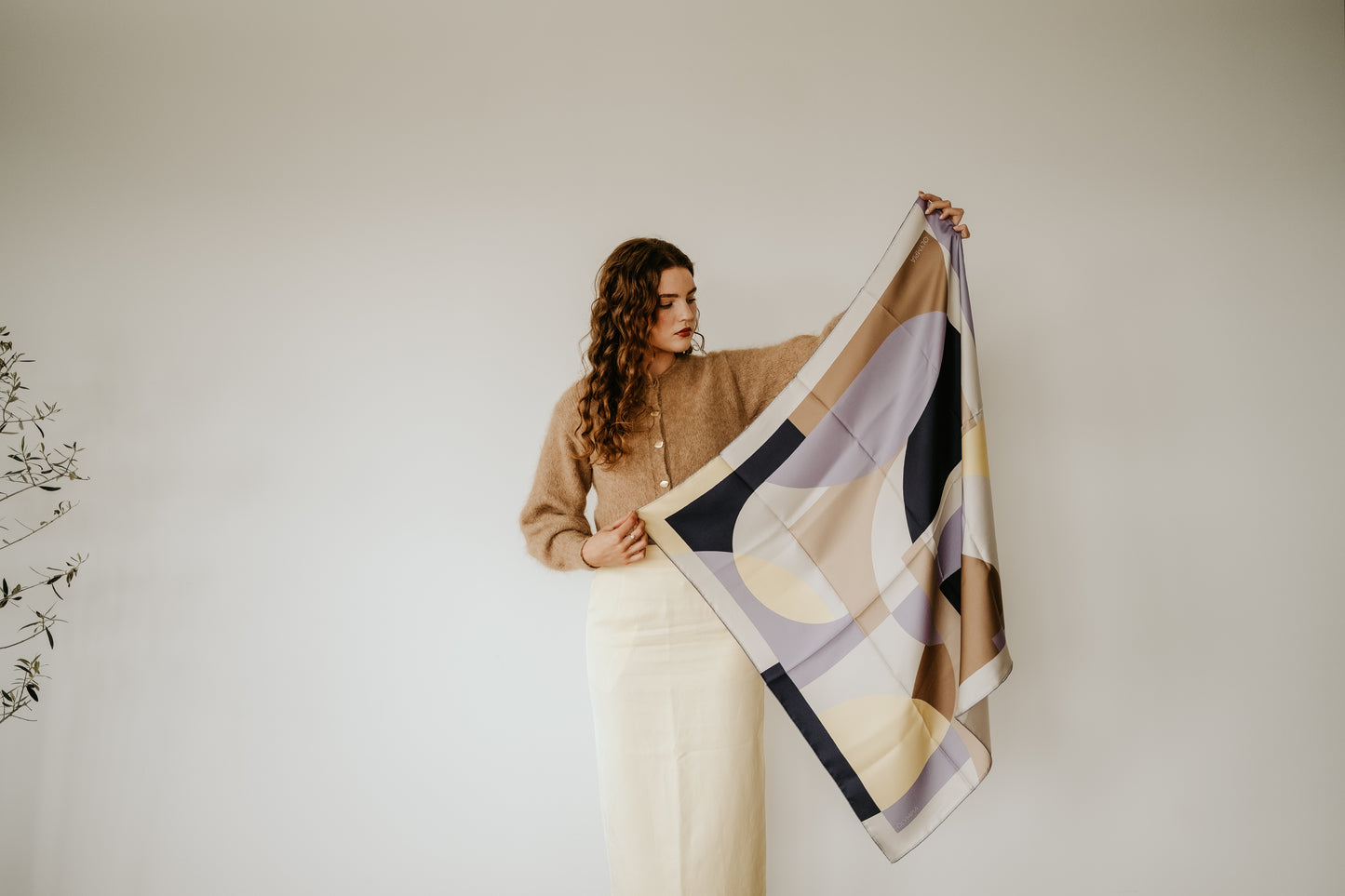 Melba Limoncello Spritz Scarf - 89x89cm Silk Twill - Limited Edition (NZ)