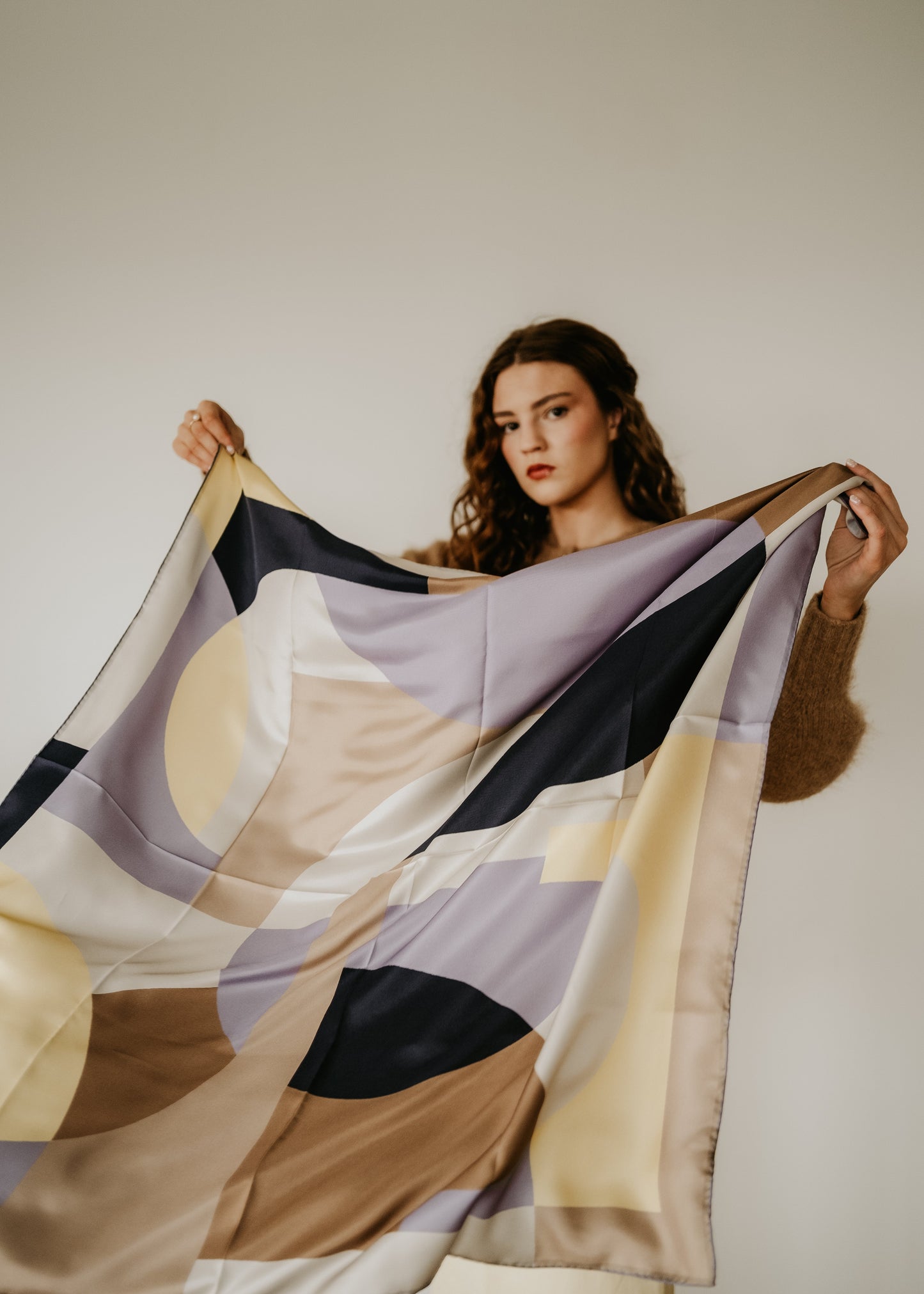 Melba Limoncello Spritz Scarf - 89x89cm Silk Twill - Limited Edition (NZ)