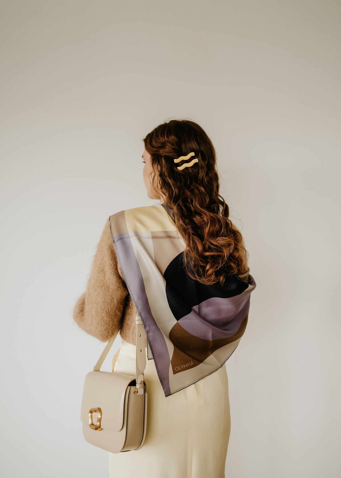 Melba Limoncello Spritz Scarf - 89x89cm Silk Twill - Limited Edition (NZ)