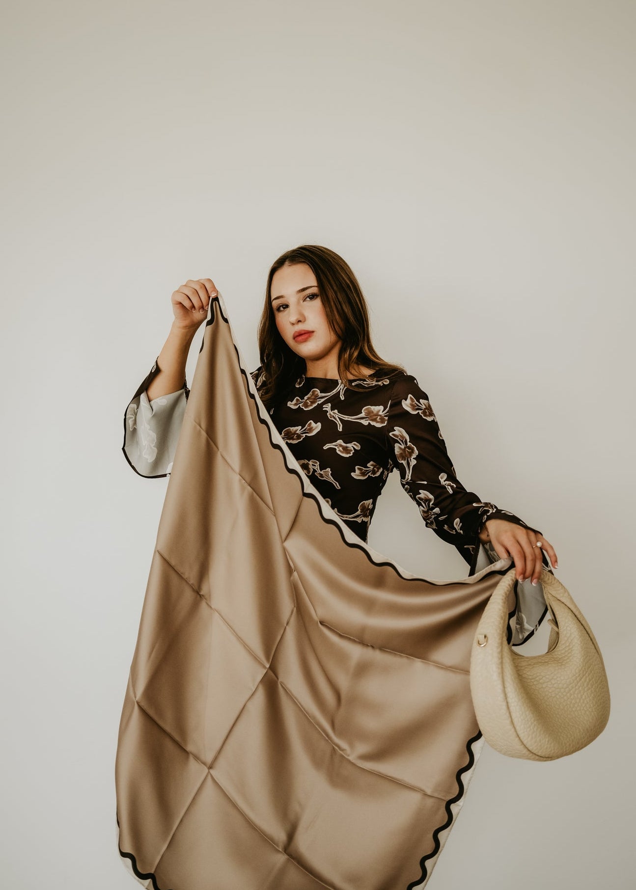 Etta Safari Scarf - 89x89cm Silk Twill