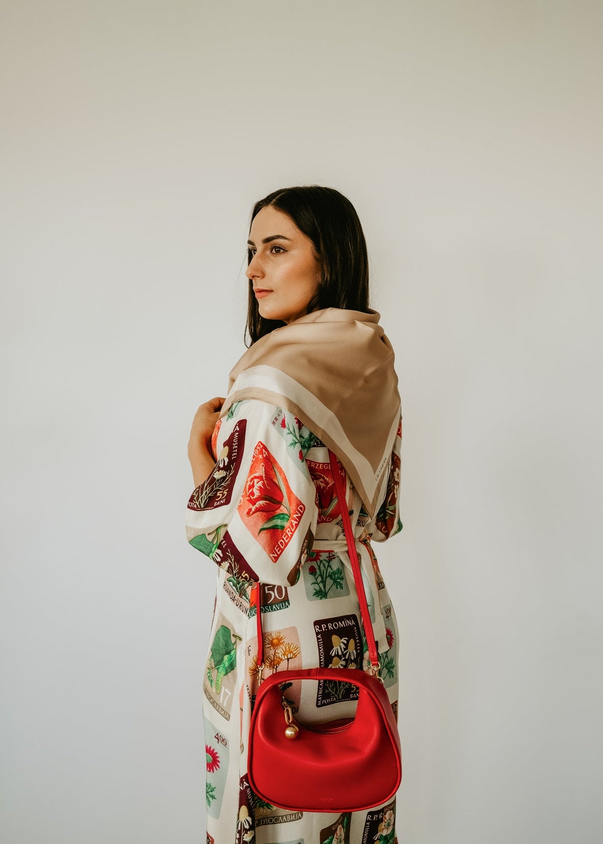 Dimity Dune Scarf - 89x89cm Silk Twill