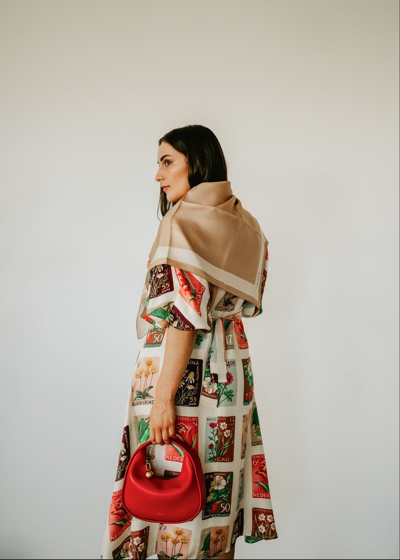 Dimity Dune Scarf - 89x89cm Silk Twill