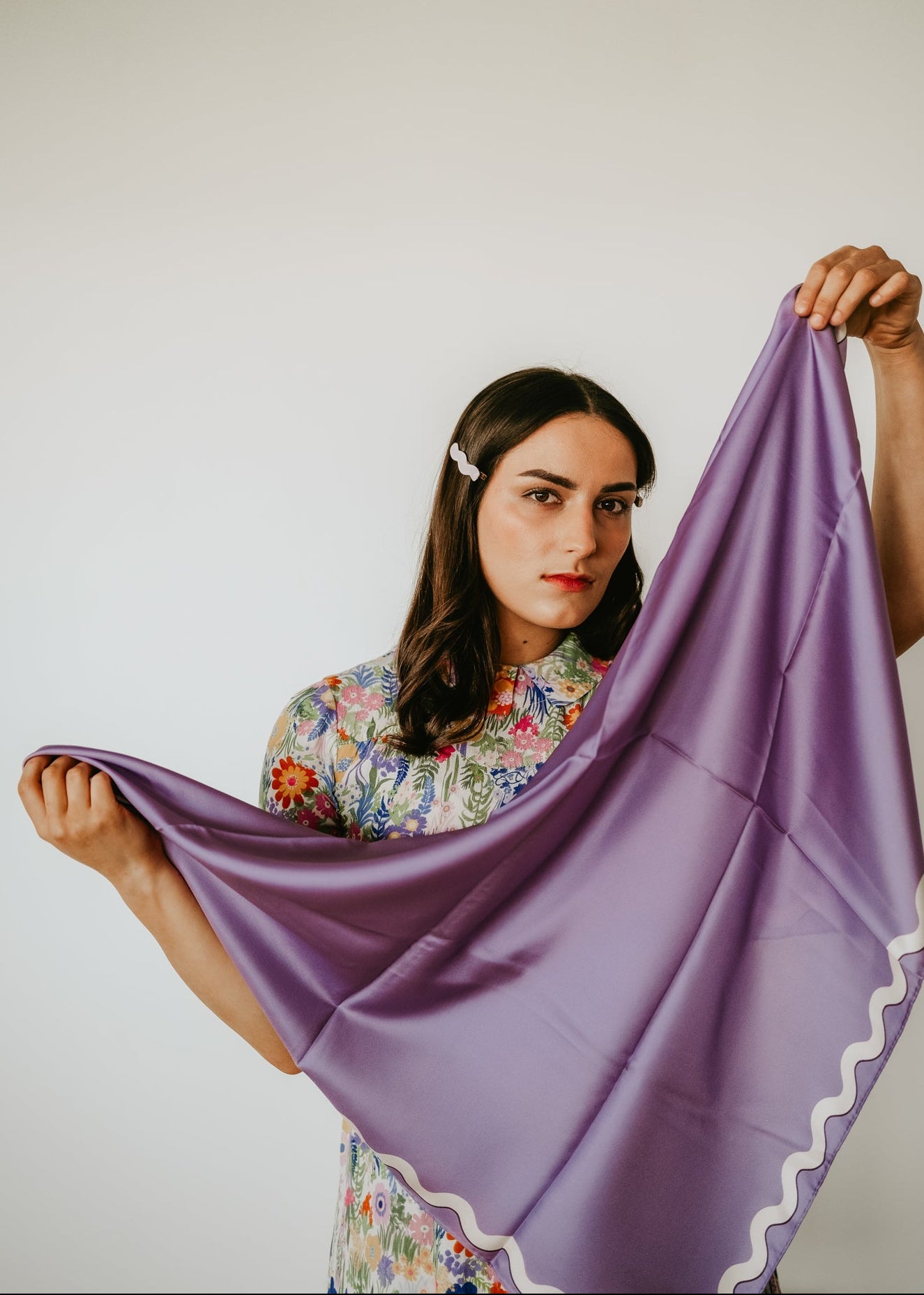 Sophie Wisteria Scarf - 89x89cm Silk Twill