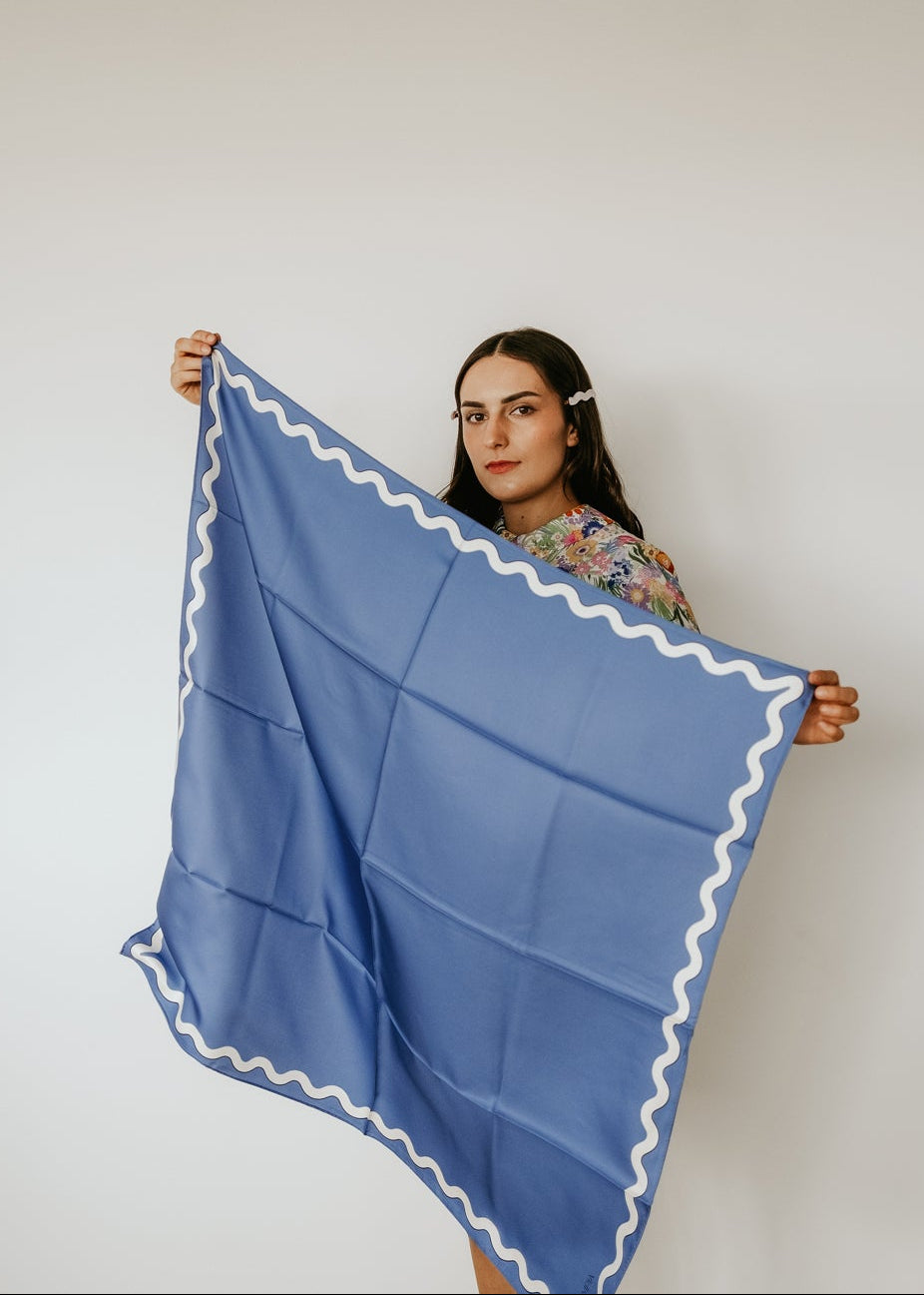 Sophie Granada Sky Scarf - 89x89cm Silk Twill