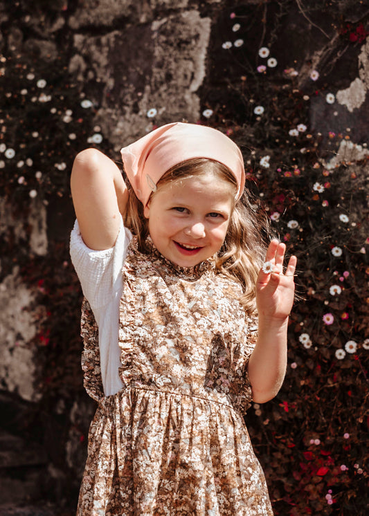 Emilia Blush Glow Scarf - 54x54cm Silk Cotton