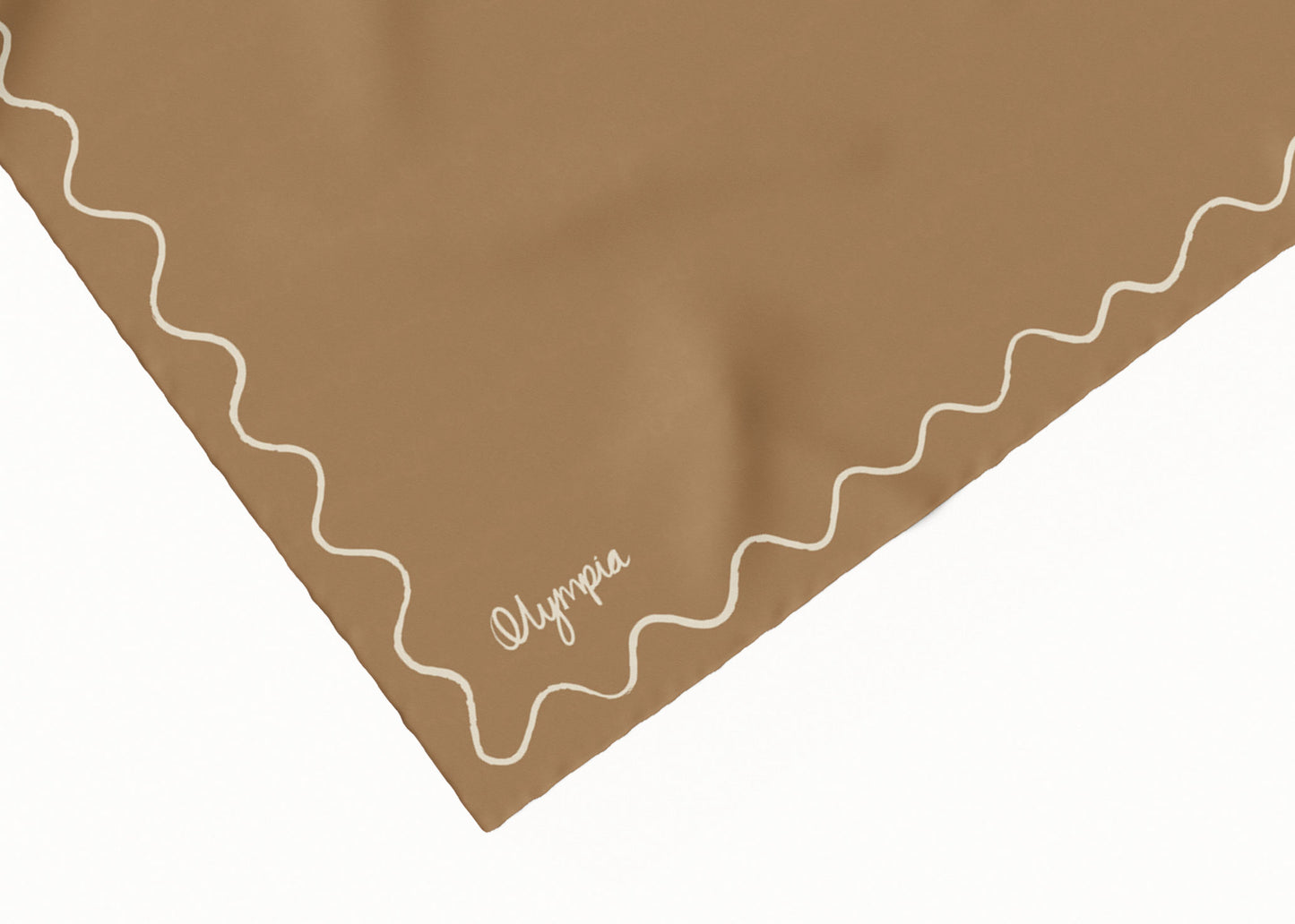 Emilia Antique Gold Scarf - 54x54cm Silk Cotton