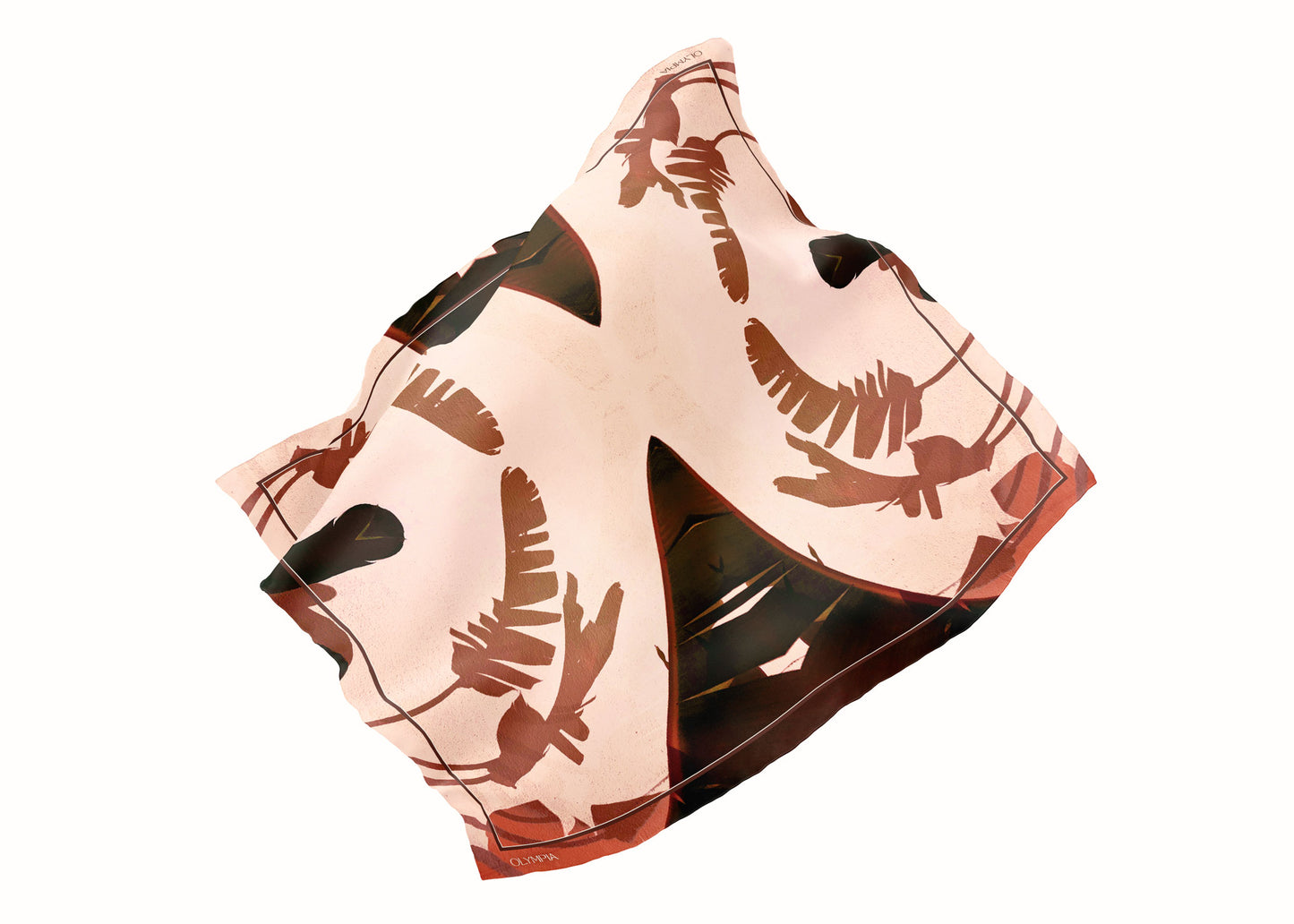 Frida Sunlit Terra Silk Scarf - 89x89cm