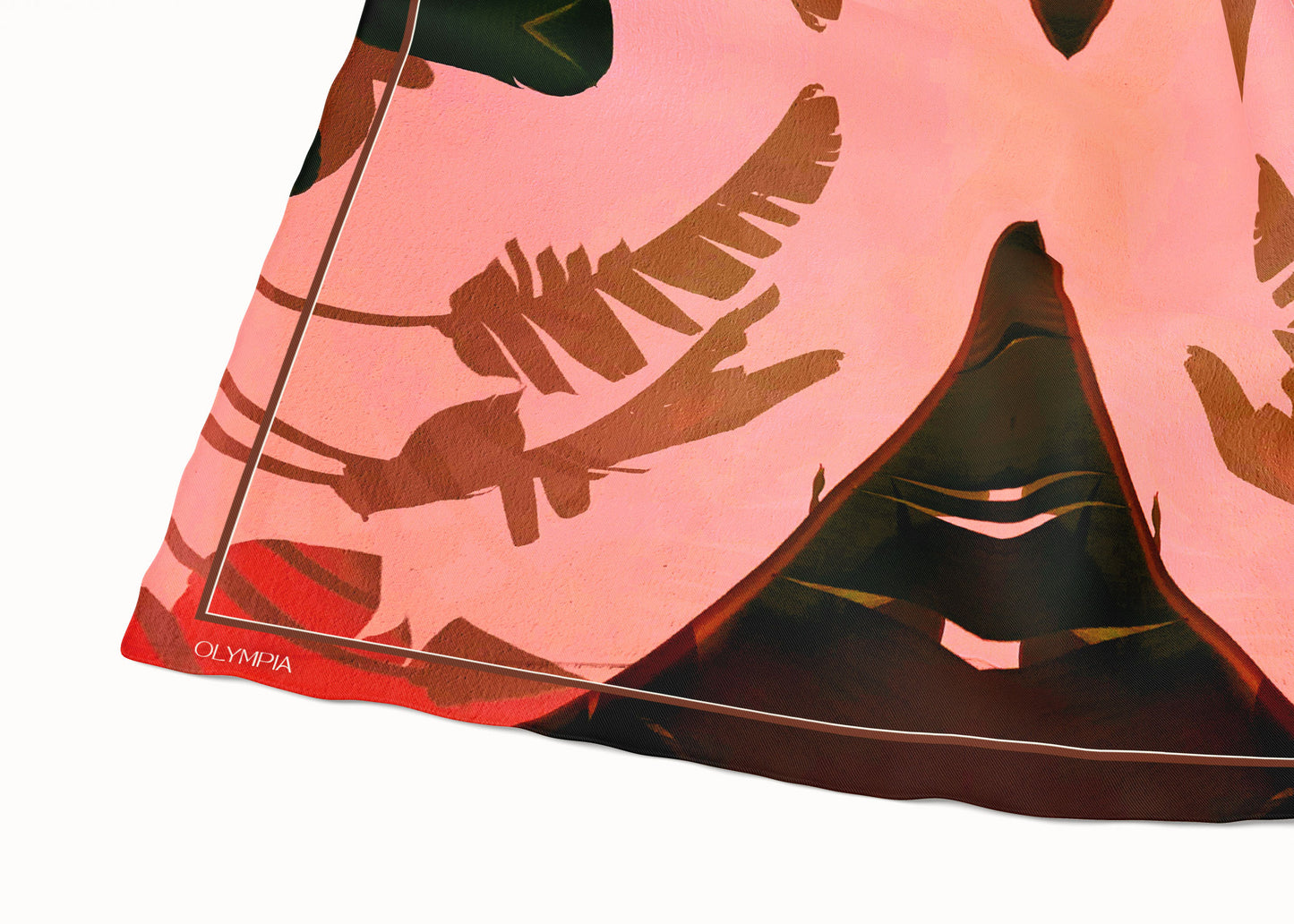 Frida Sunset Glow Scarf - 89x89cm Silk Twill - Imperfect