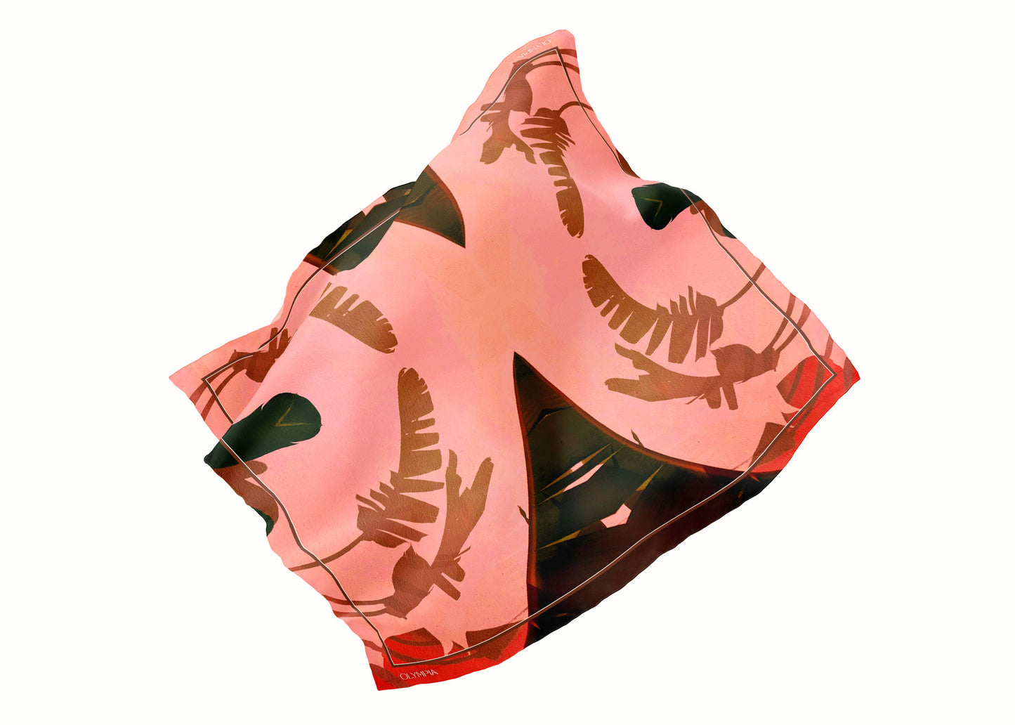 Frida Sunset Glow Scarf - 89x89cm Silk Twill - Imperfect