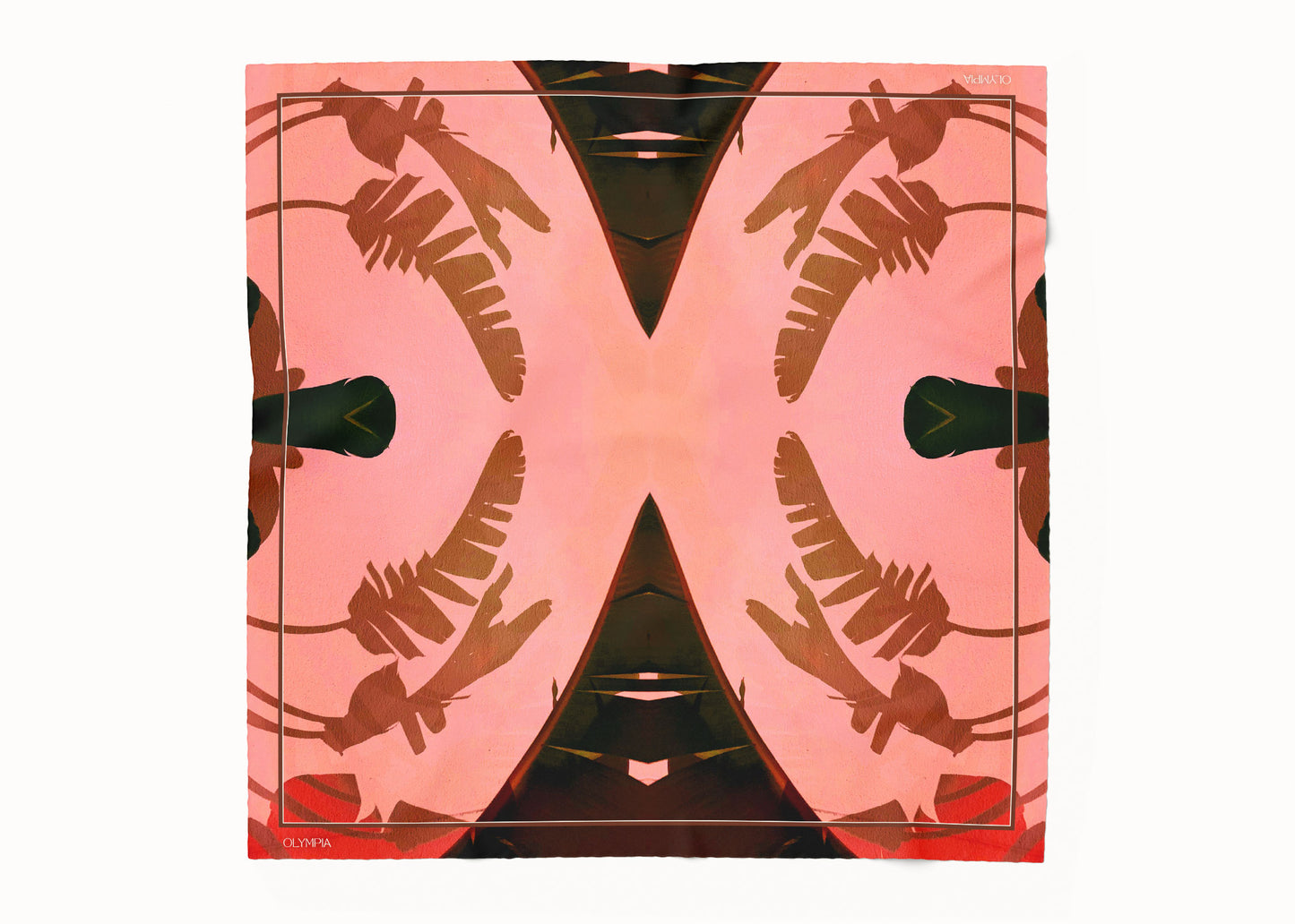 Frida Sunset Glow Scarf - 89x89cm Silk Twill - Imperfect