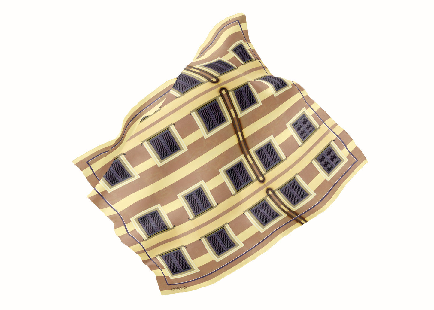 Gia Sunlit Senda Scarf - 89x89cm Silk Twill