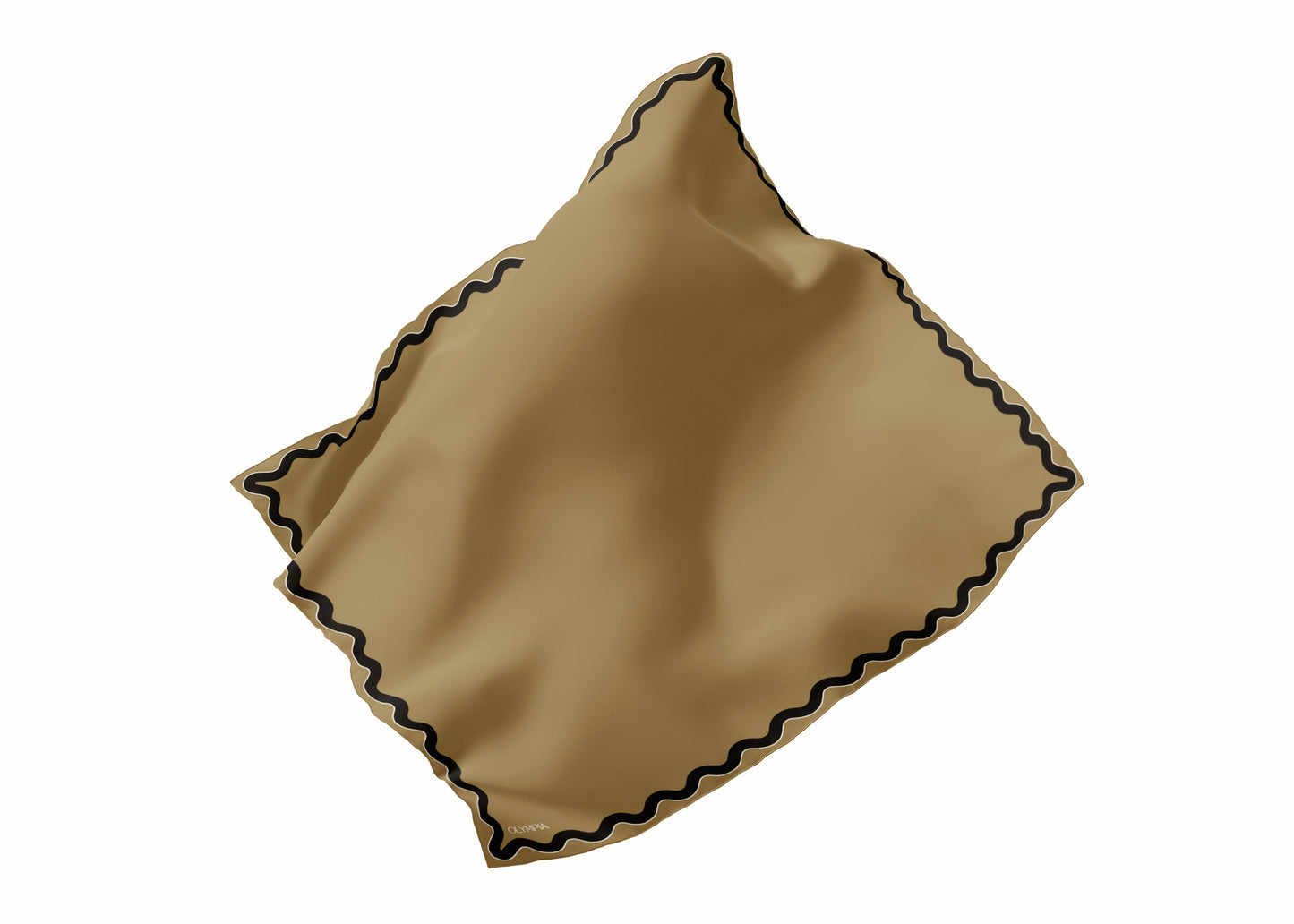 Sophie Antique Gold/Graphite Scarf - 89x89cm Silk Twill - Imperfect