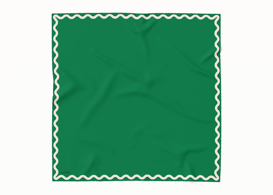 Sophie Bright Emerald Scarf - 89x89cm Silk Twill - Imperfect