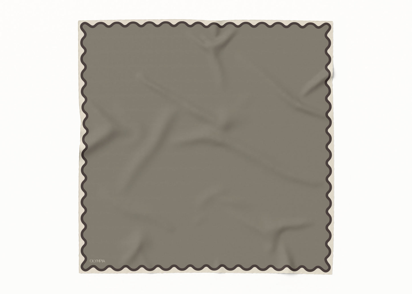 Etta Vetiver Scarf - 89x89cm Silk Twill