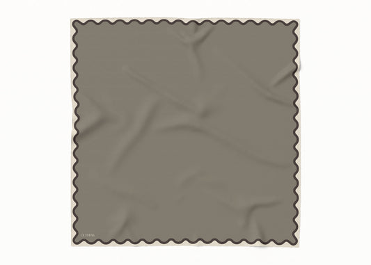 Etta Vetiver Scarf - 89x89cm Silk Twill - Imperfect