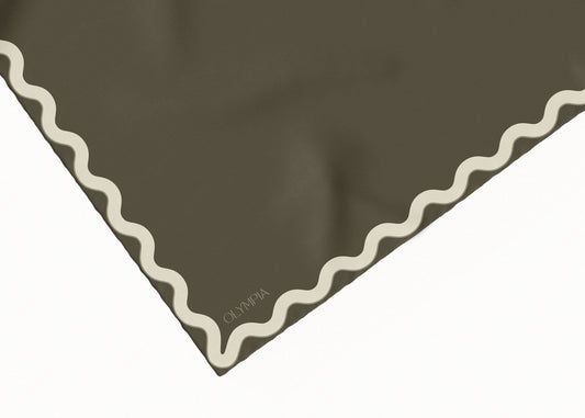 Sophie Olive Night Scarf - 89x89cm Silk Twill - Imperfect