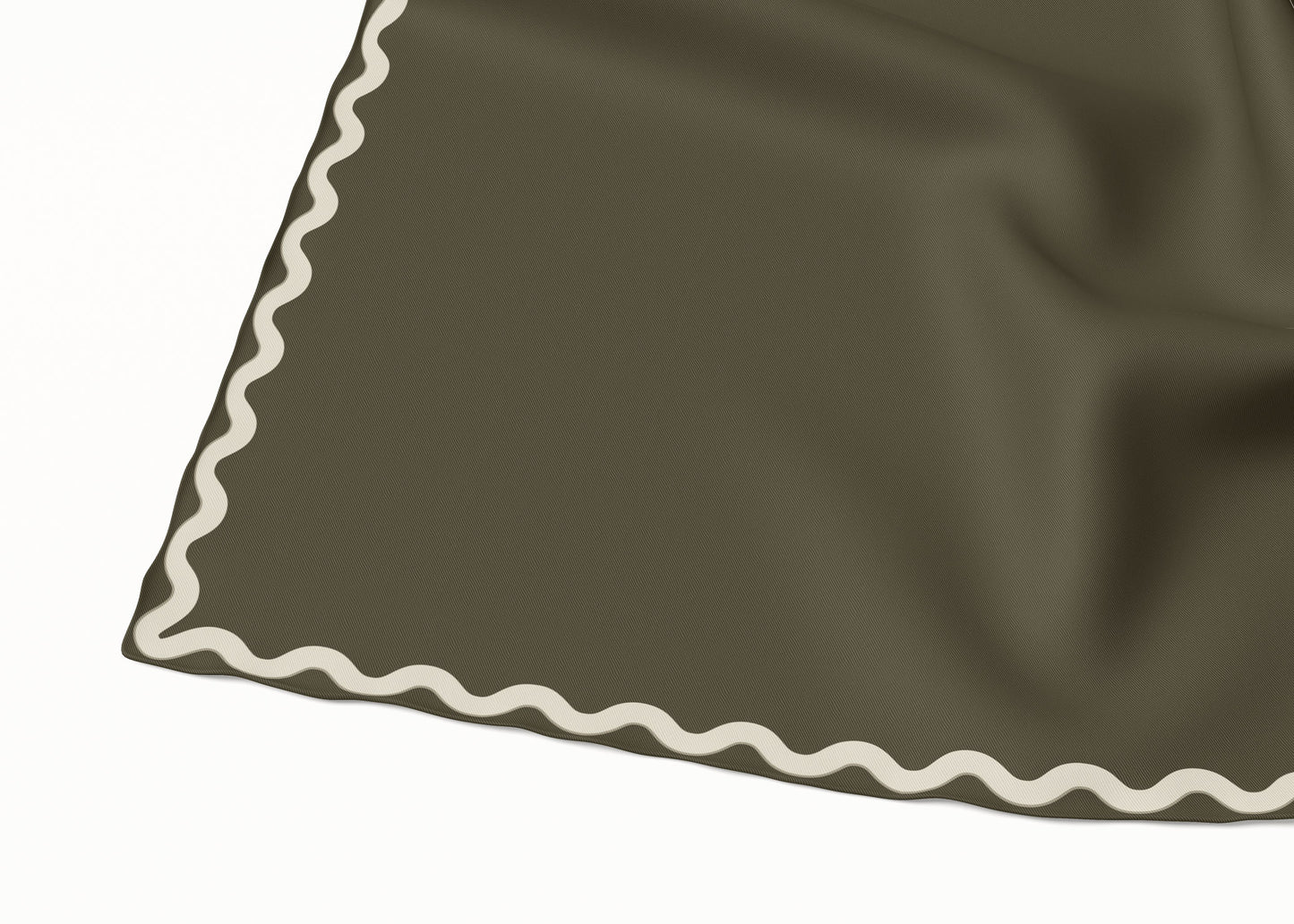 Sophie Olive Night Scarf - 89x89cm Silk Twill