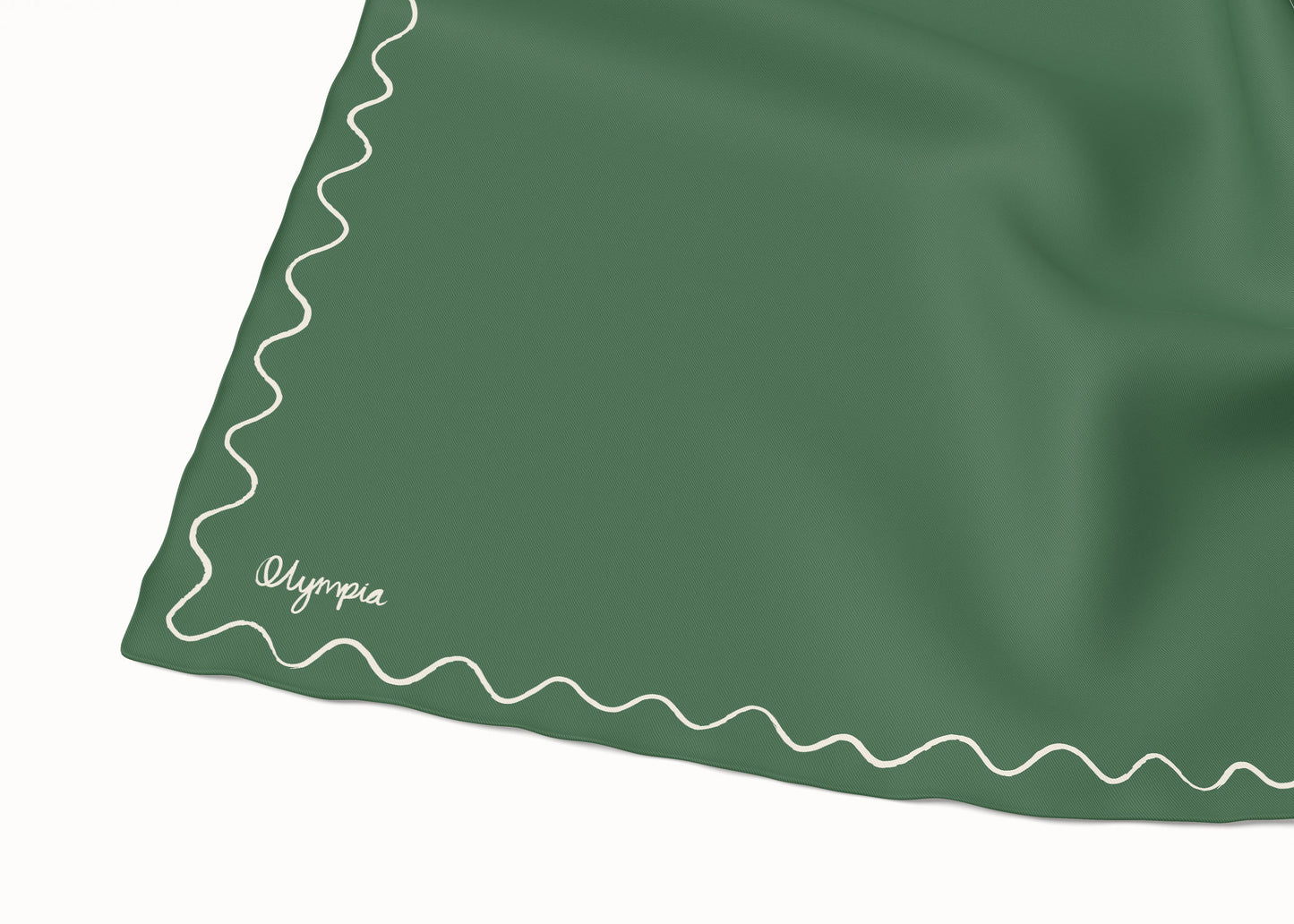 Emilia Pine Whisper Silk Cotton Scarf - 54x54cm (NEW)