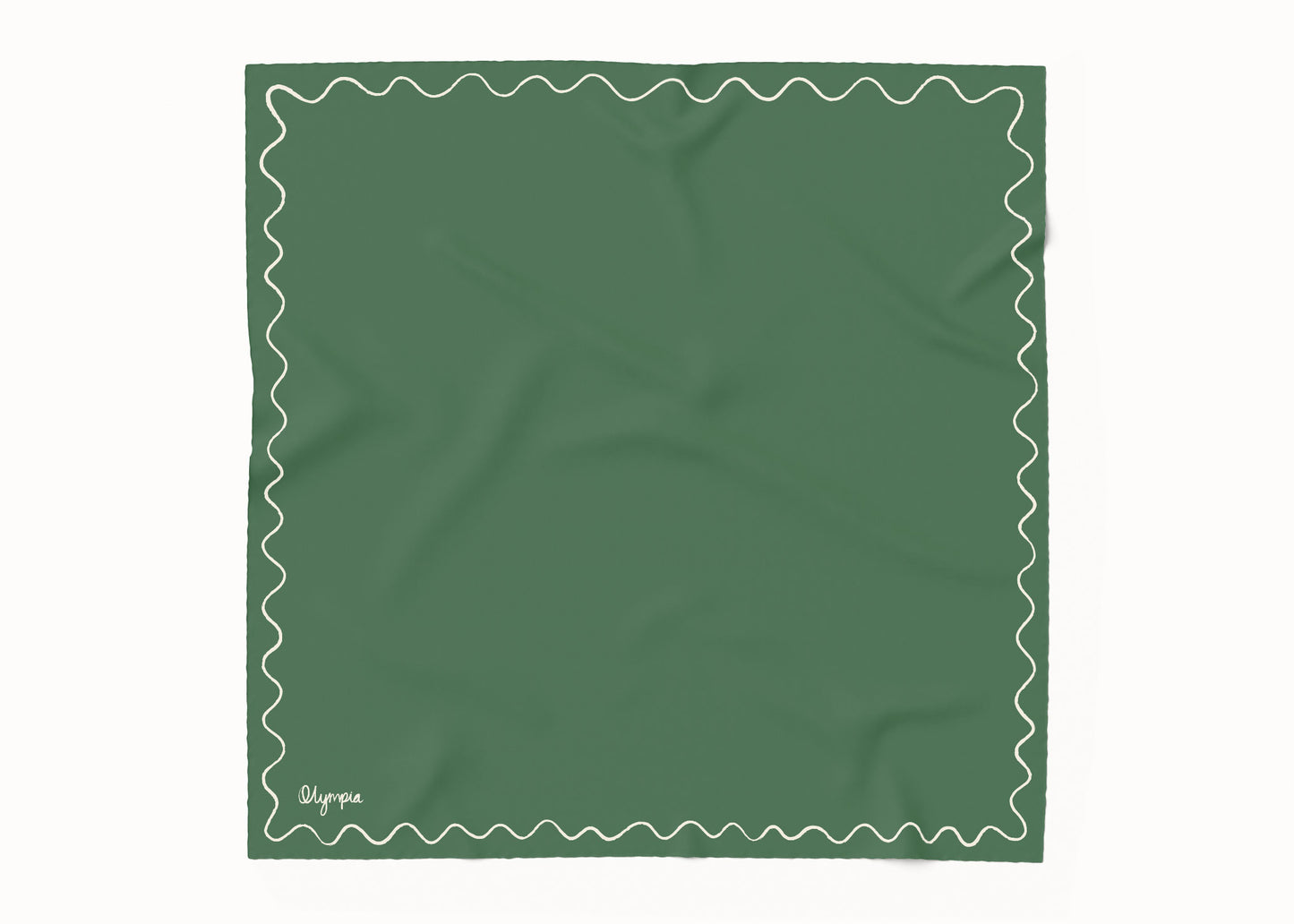 Emilia Pine Whisper Silk Cotton Scarf - 54x54cm (NEW)