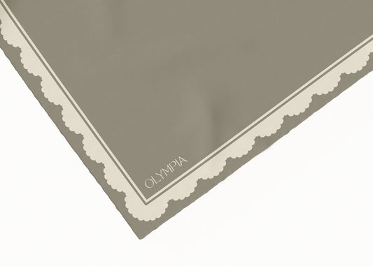 Florence Vetiver Scarf - 54x54cm Silk Cotton