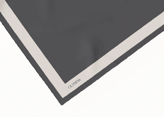 Dimity Black Pearl Scarf - 89x89cm Silk Twill