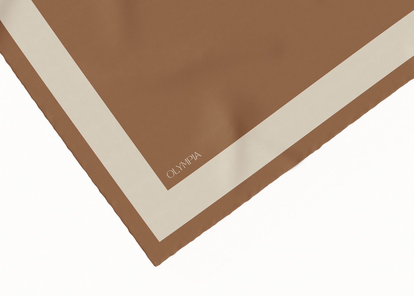Imelda Tan/Sand Scarf - 89x89cm Silk Twill - Imperfect