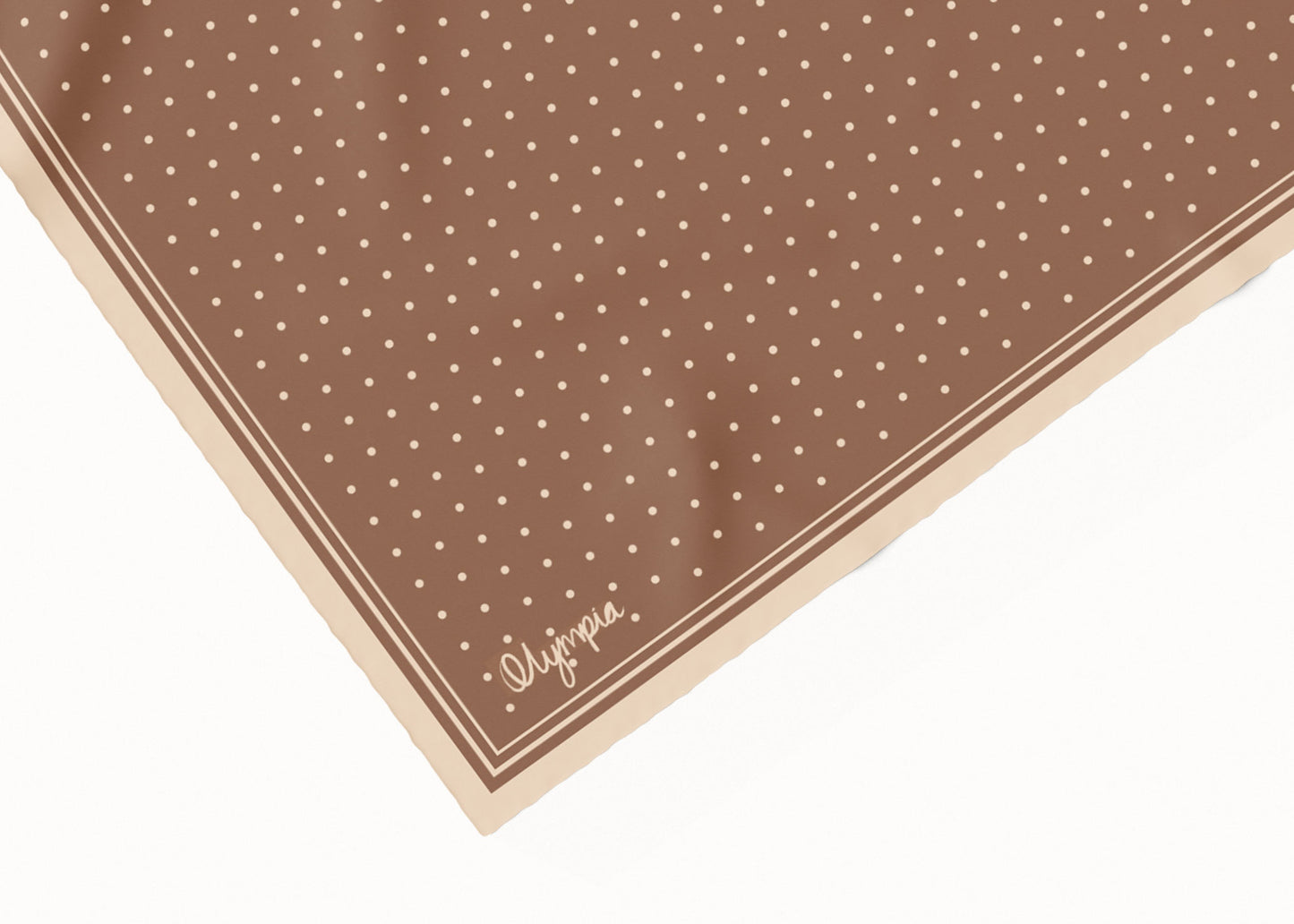 Lottie Copper Caramel/Soft Peach Scarf - 54x54cm Silk Cotton