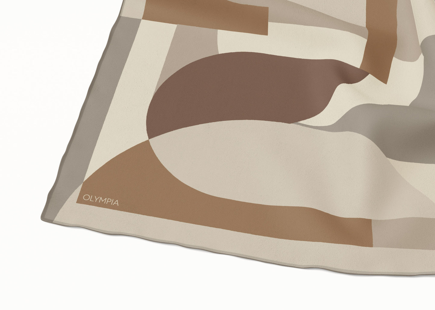 Melba Brandy Cream Scarf - 89x89cm Silk Twill - Limited Edition (NZ)