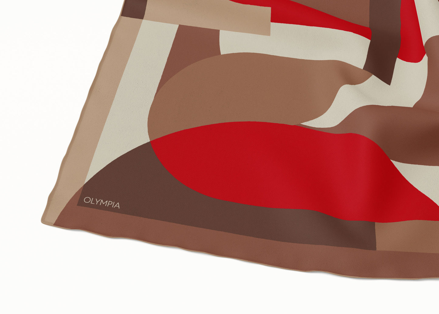 Melba Campari Clay Scarf - 89x89cm Silk Twill - Limited Edition (NZ)