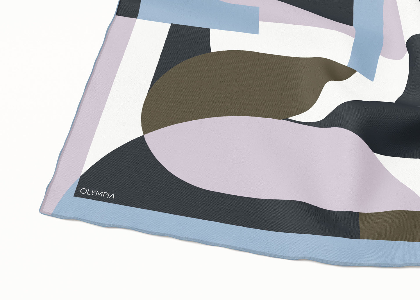 Melba Iced Violette Scarf - 89x89cm Silk Twill - Limited Edition (NZ)