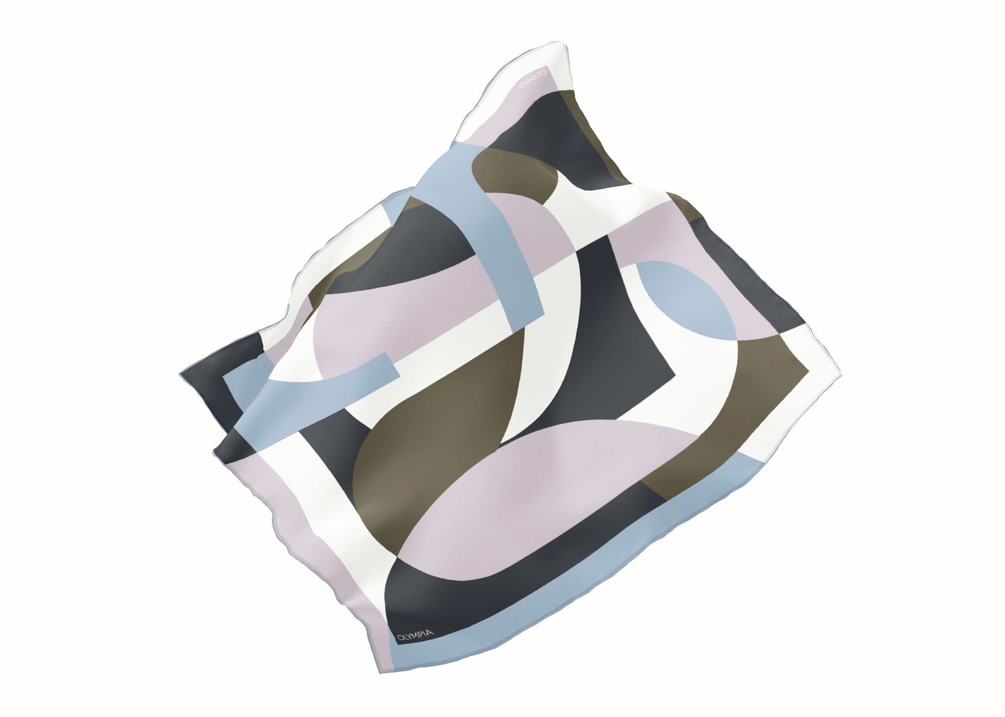 Melba Iced Violette Scarf - 89x89cm Silk Twill - Limited Edition (NZ)