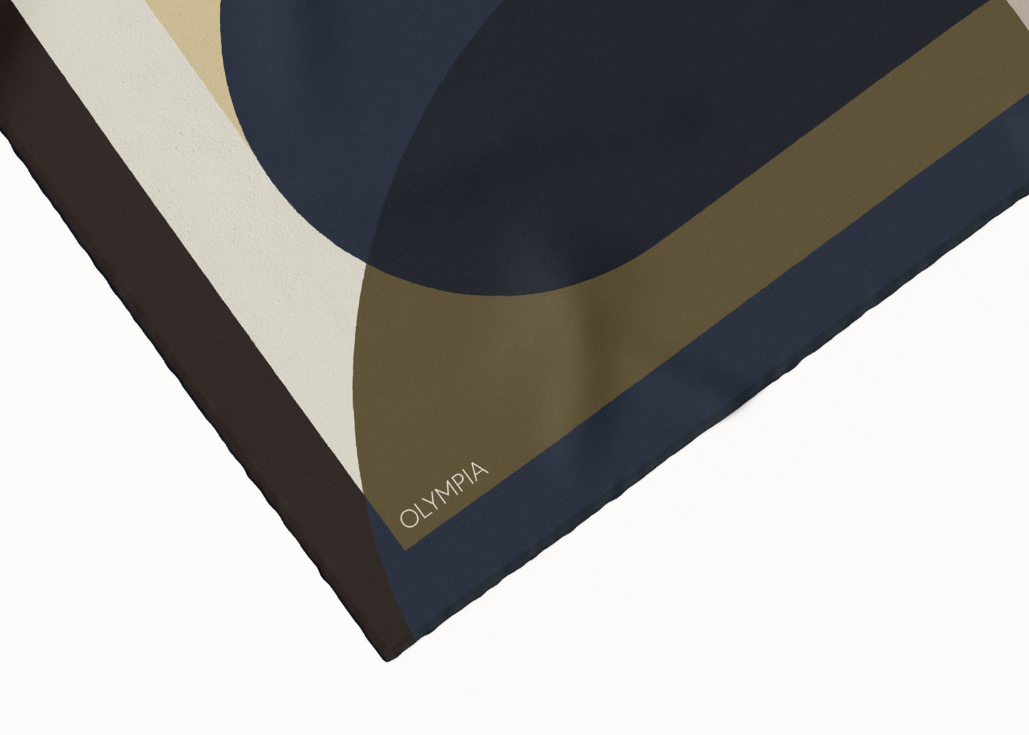 Melba Olive Martini Scarf - 89x89cm Silk Twill - Limited Edition (NZ)