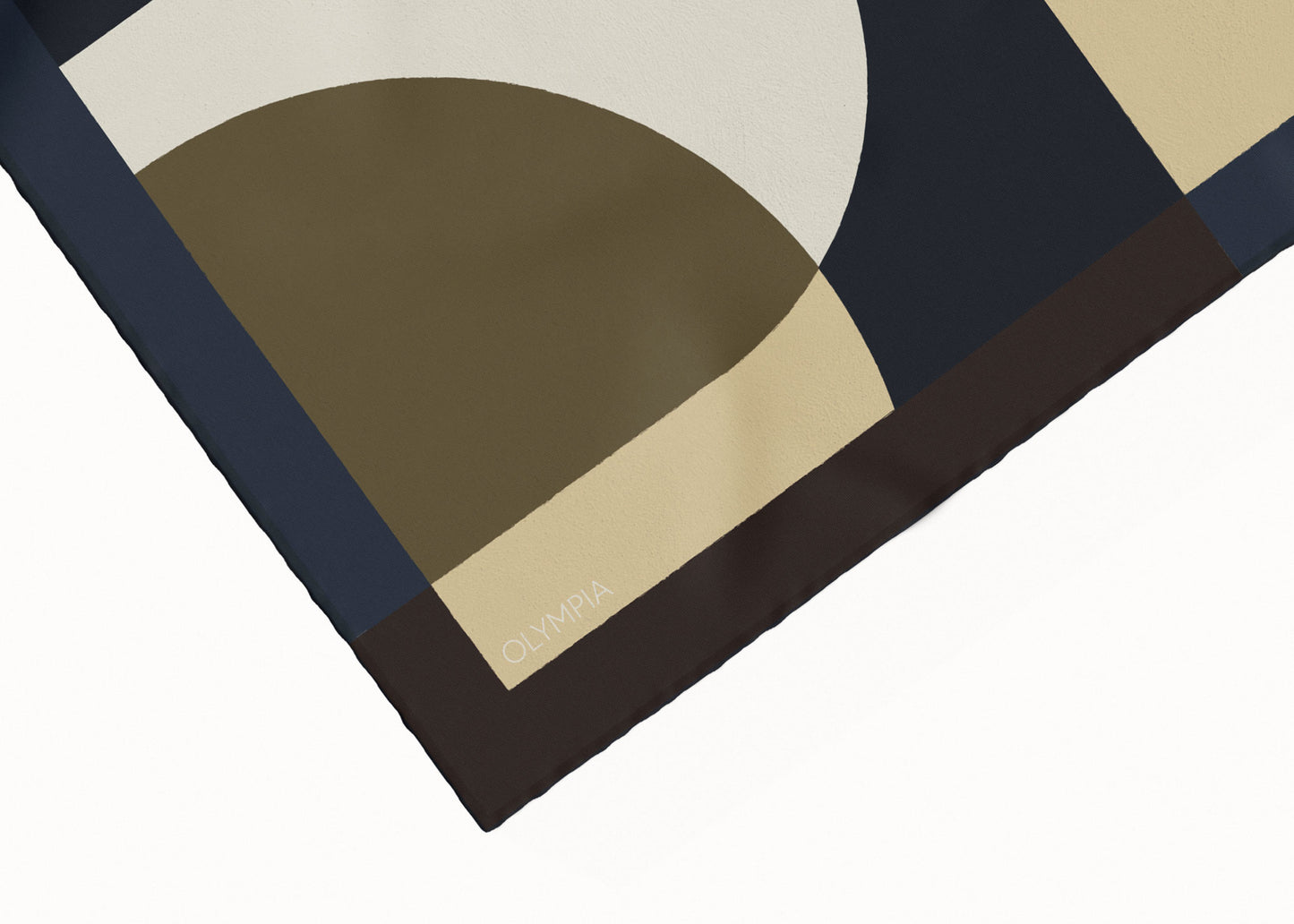 Melba Olive Martini Scarf - 89x89cm Silk Twill - Limited Edition (NZ)
