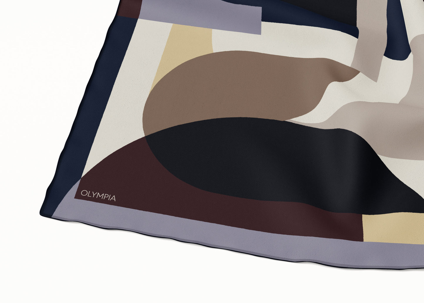 Melba Plum Vermouth Scarf - 89x89cm Silk Twill - Limited Edition (NZ)